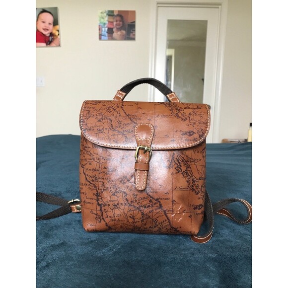 Patricia Nash Vatoni map leather mini Backpack main image 4